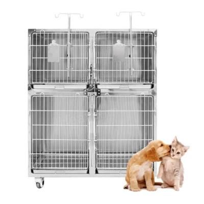 Hot Sale Animal Cage 304 Stainless Steel Veterinary Combination Cages