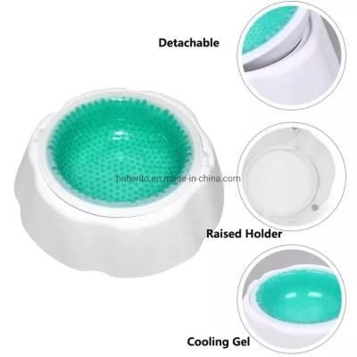 Dog Gel Cooler Bowl/ Pet Ice Cooling Feeder