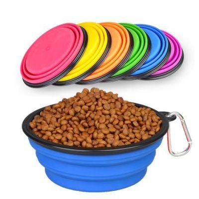 Cuenco PARA Mascotas Free Sample Custom Foldable Silicone Pet Water Bowl Collapsible Travel Dog Bowl