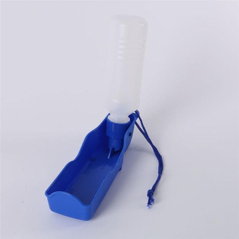 Plastic Portable Dog Water Bottle Pet Drinking Water Bottle Feeder