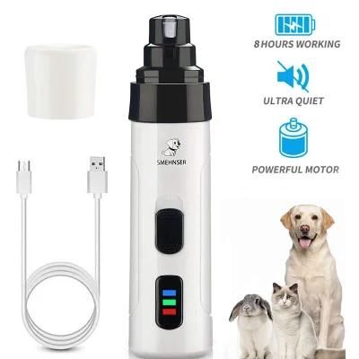 Electric Dog Nail Clippers Pet Paws Nail Grooming Trimmer Tools