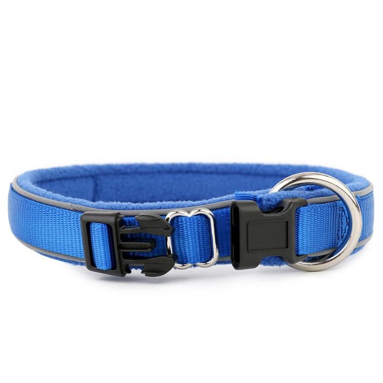 Newest O Ring Style Dog Collars Best Seller Reflective Nylon Pet Collars