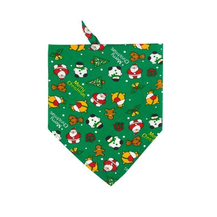 Pet Doggy Triangle Scarf Bibs Kerchief Accessories with Christmas Element