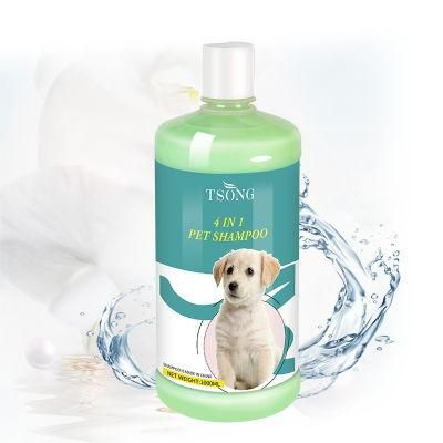 Tsong Contract Manufacturing Pet Hair Cleaning Shampoo for Pet Care 1000ml Green Pet Shampoo