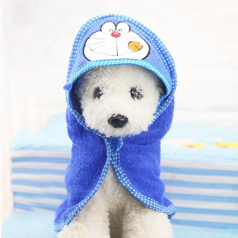 Cute Pet Dog Absorbent Bathrobes Pet Bath Towel Pet Accessories