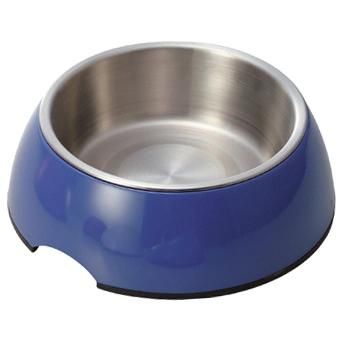 23211 (82) Melamine Pet Bowl with Stainless Steel Inner Bowl-8.5&quot;