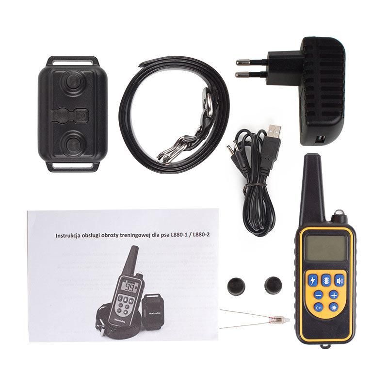 Waterproof Rechargeable 800m Electric Pet Remote Control Dog Training Collar with LCD Display