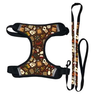 Factory Custom Dog Harness and Leash Set Small Medium Large Mesh Harnesses