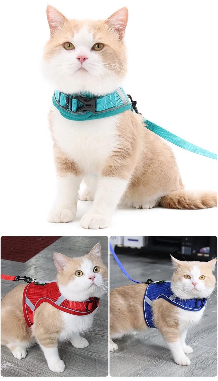 Wholesale Light Breathable Vest Dog Walking Rope Cat Universal Traction Rope Pet Chest Strap