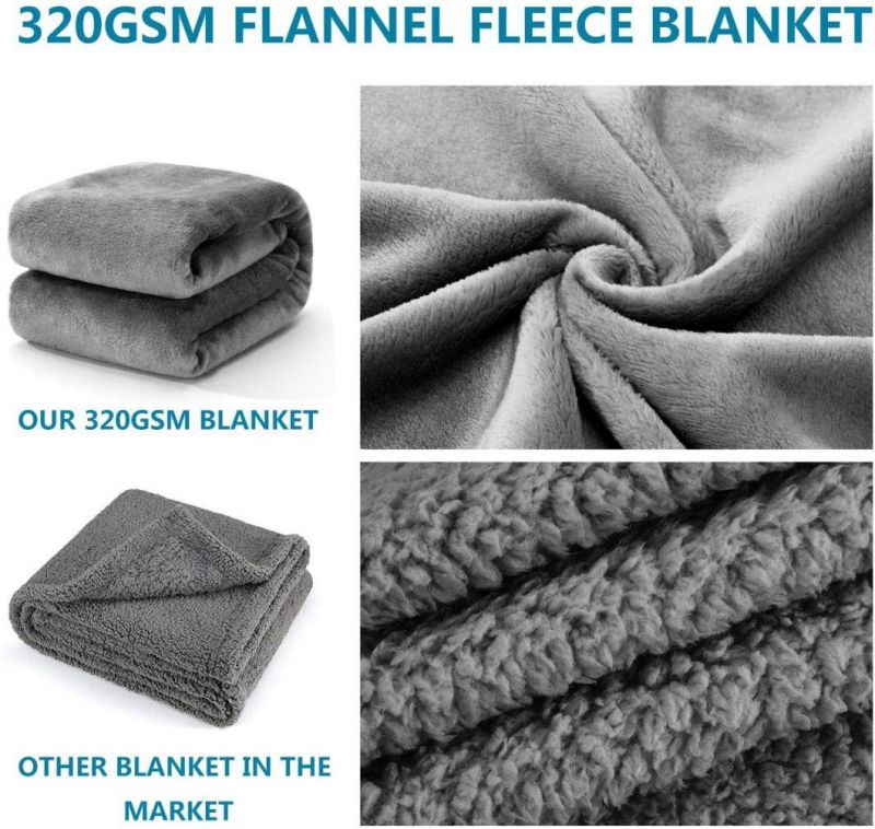Dog Blanket for Large Medium Small Dogs Super Soft Flannel Fleece Pet Blanket
