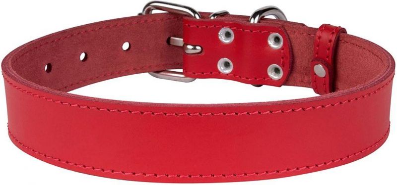 Handmade Genuine Leather Dog Collar with Small MOQ