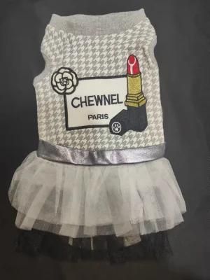 &quot;Chwenel Paris&quot;Embroidery Pet Accessories Dog Clothes Dog Clothing Pet Products