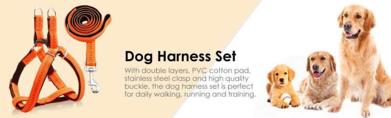 Dog Harness & Leash Set Nylon Leash for Walking Jogging and Training