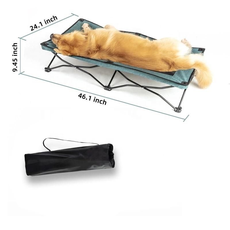 Large Elevated Folding Pet Cot Bed/Raised Dog Bed Cot with Breathable