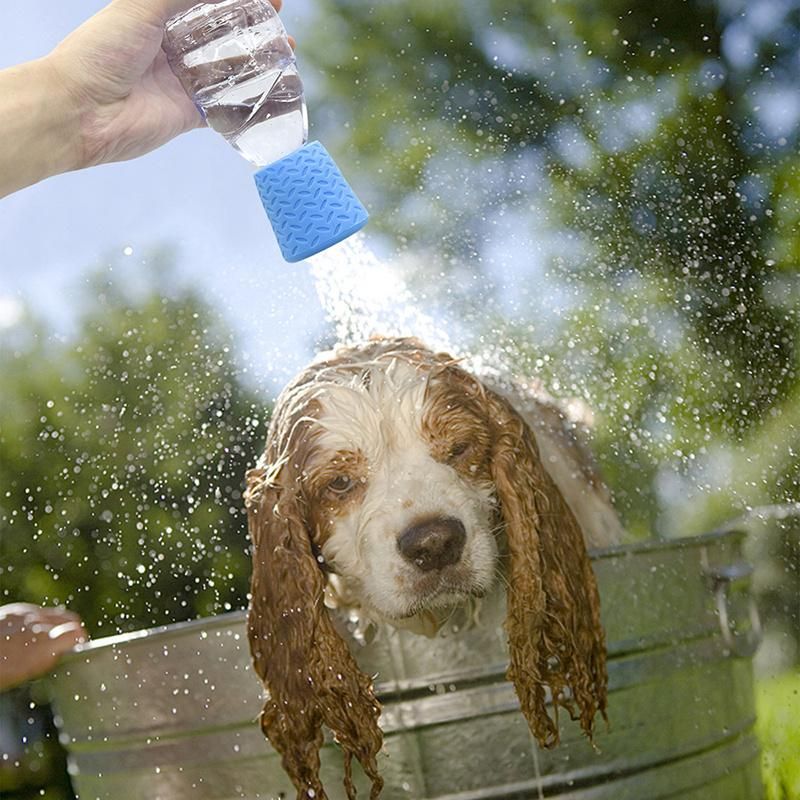 Travel Accessories for Pet Grooming Portable Dog Shower Sprayer Head Attachment Bottle Cap, Pet Outdoor Camping Shower Sprayer