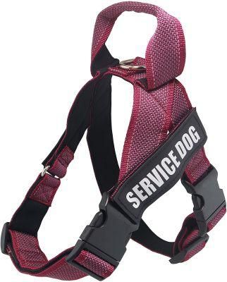 Neoprene Padded Soft Service Dog Vest Harness with Handle for Summer Outdoor Walking Dog and Training