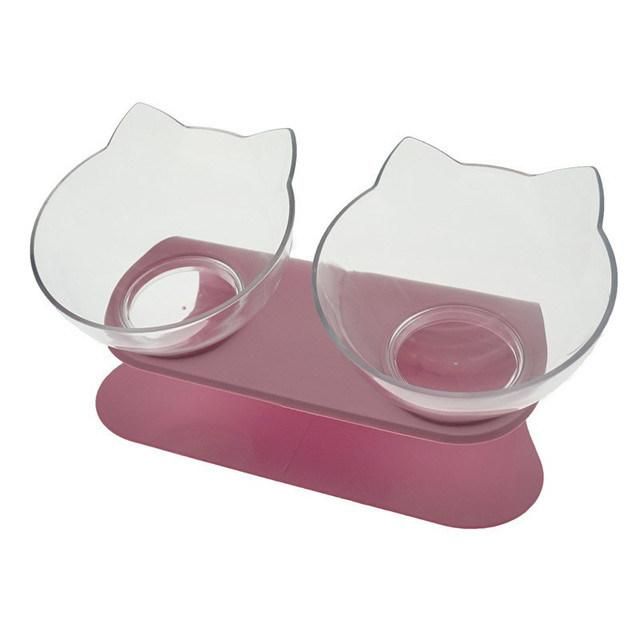 Double Cat Bowl Dog Bowl with Stand Pet Feeding Cat Water Bowl for Cats Food Pet Bowls for Dogs Feeder Product Supplies