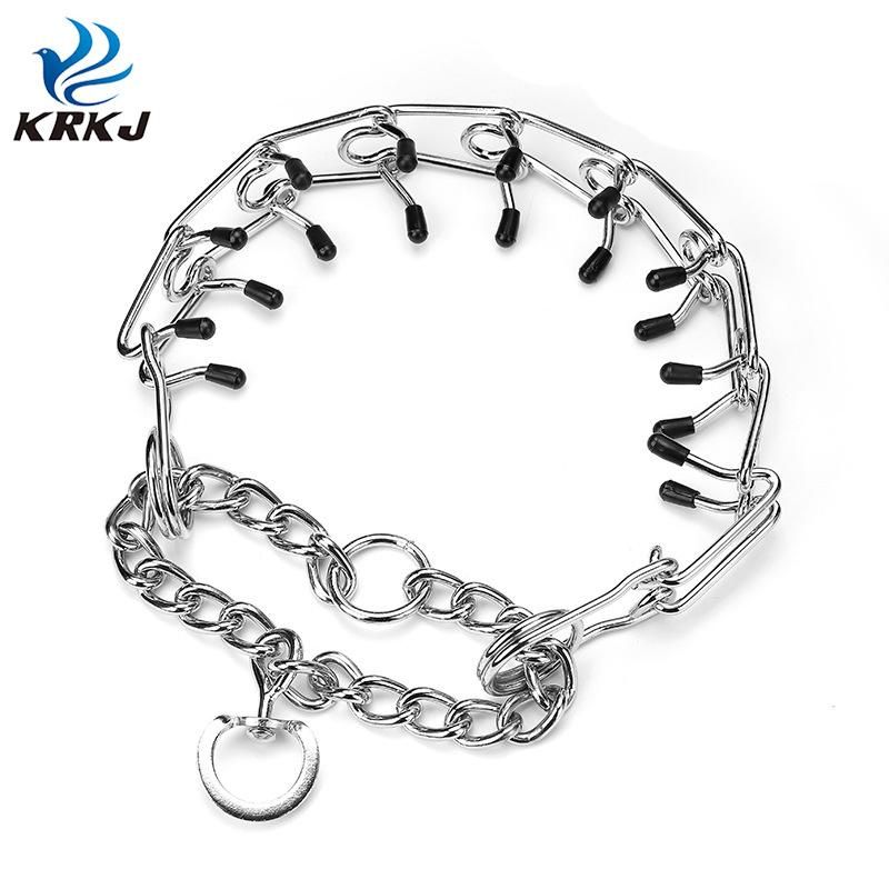 Explosion-Proof Rushed Durable Tactical Metal Spike Collars Chain Necklace for Dogs