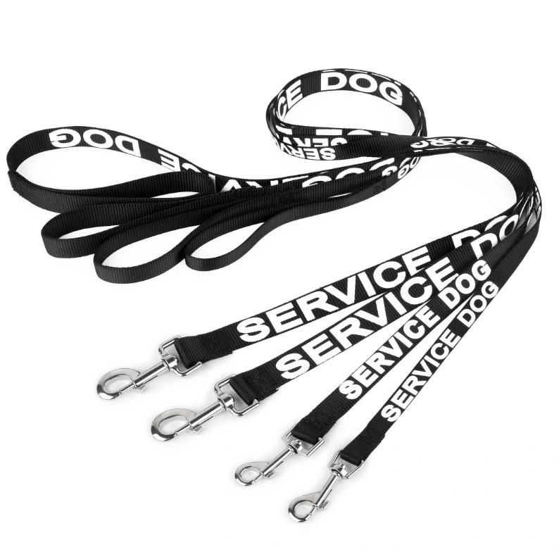 Custom Nylon Silk Print Service Dog Lead