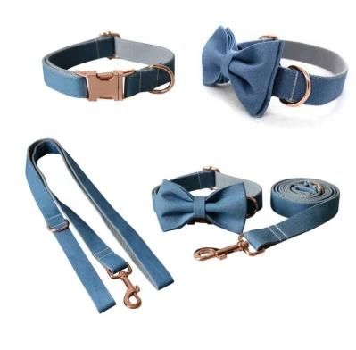 Cowboy Polyester Dog Collar Leash Set