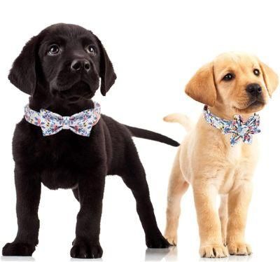 Soft and Durable Dog Collar with Bowtie or Hexapetalous