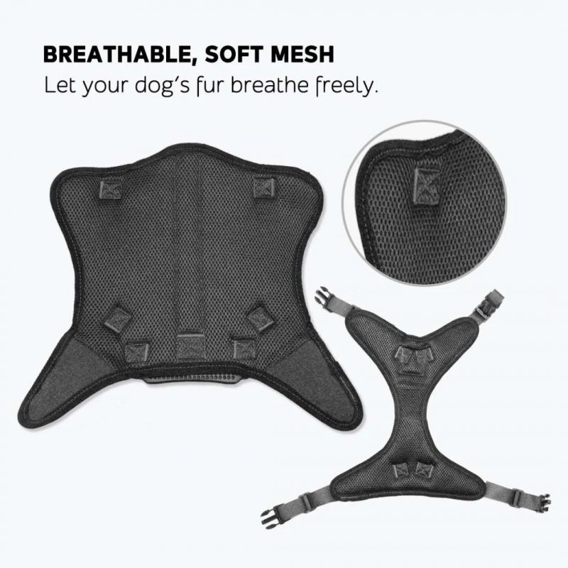 Tactical Dog Harness Vest, with Molle System & Velcro Area, No Pulling Design, Comfy Mesh Padding, for Service Dogs, Military Training Hunting Hiking