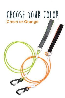 Chew-Proof Dog Leash Customized Feet Cable Lead with Padded Handle