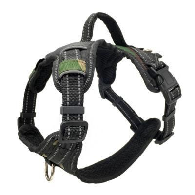 Reflective Adjustable Dog Vest Walking Training Chest Padded Camouflage Pet Harness