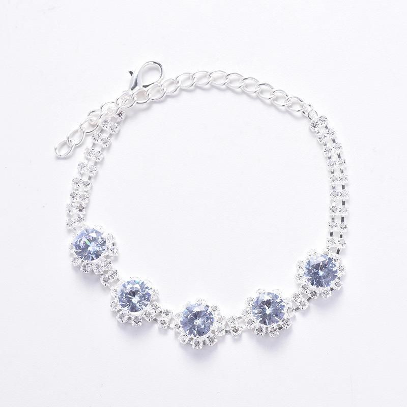 Bling Diamond Dog Chain Necklace Cat Jewelry Pet Accessories Decoration Collar Rose Gold