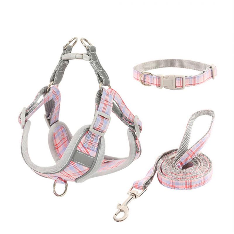 Pet Reflective Dog Harness Medium Large Dog Lead Walking Leashes