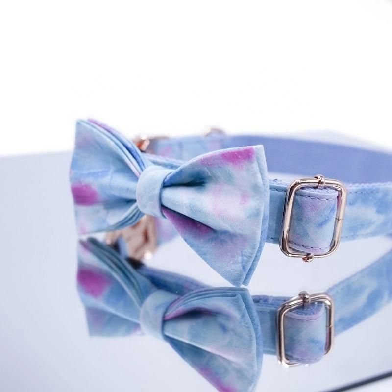 Customizing Logo Luxury Dog Collar Leash Set Top Quality Fabric Dog Collars Leashes Factory Price Bulk Dog Collar Lead Set
