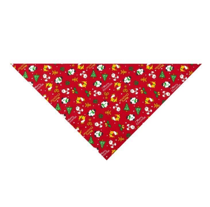 Pet Doggy Triangle Scarf Bibs Kerchief Accessories with Christmas Element