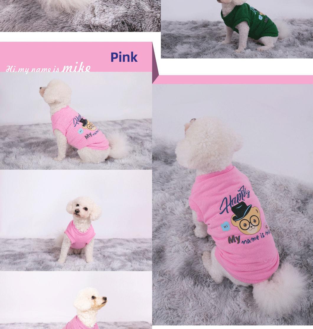 Luxury Cheap Cartoon Funny Dog Shirts Cat Vest Summer Puppy Clothing Pet Dog Clothes