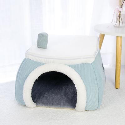 Deformable Brazier Cats Felt Pet Bed House Camas PARA Mascotas Wholesale Chew Proof Luxury Dog Pet Beds Cat Nest