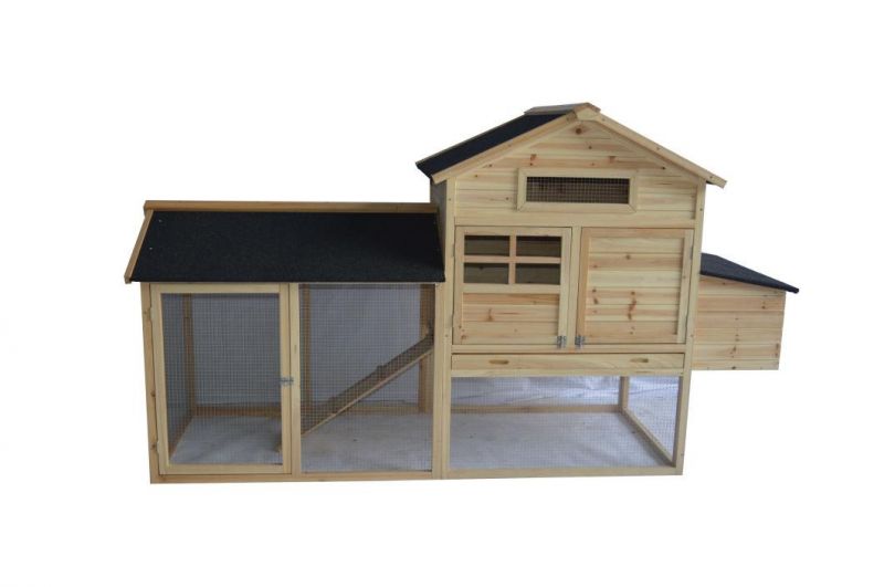 Clear Lacquer Wooden Chicken Coop Chicken House Chicken Cage