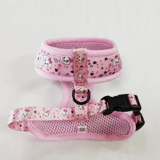 2021 Hot Sale Pet Products Ajustable Dog Harness and Leash Set Sublimation Pattern Pet Accesories/Dog Accessories