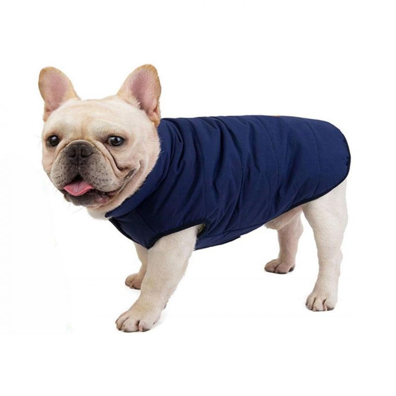 2 Layers Fleece Lined Warm Dog Jacket for Puppy Winter Cold Weather Dog Coat