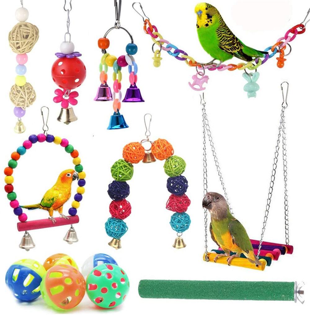 12 Packs Bird Toys Parrot Pet Birds Cage Toys