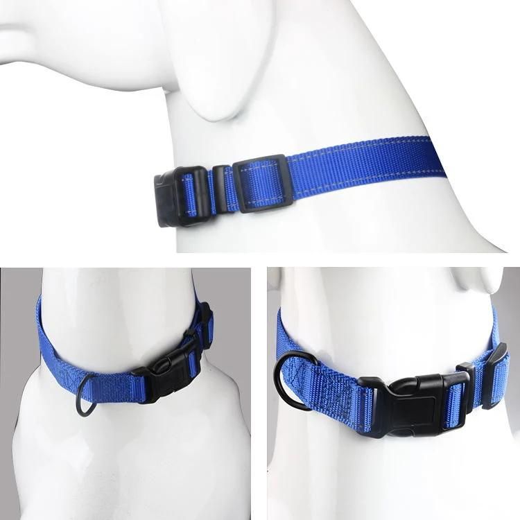 Adjustable Soft Nylon Woven Plastic Buckle with Dog Collar