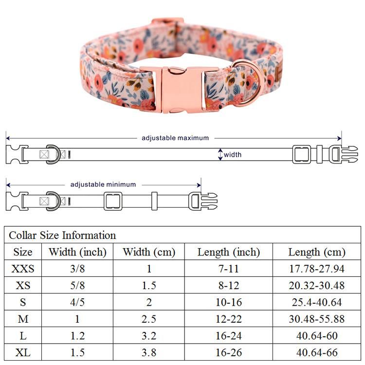 Customize Hemp Soft and Comfortable Dog Bow Tie Plain Collar Cotton Cat Collar Pet Gift Adjustable Cotton Collars