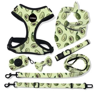 Soft Mesh Dog Harness Ajustable Custom Logo Pattern Pet Supplies