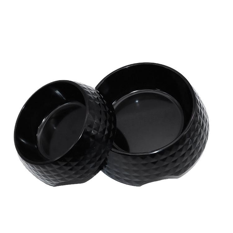 Melamine Pet Bowl Mac Pan Dog Bowl Black