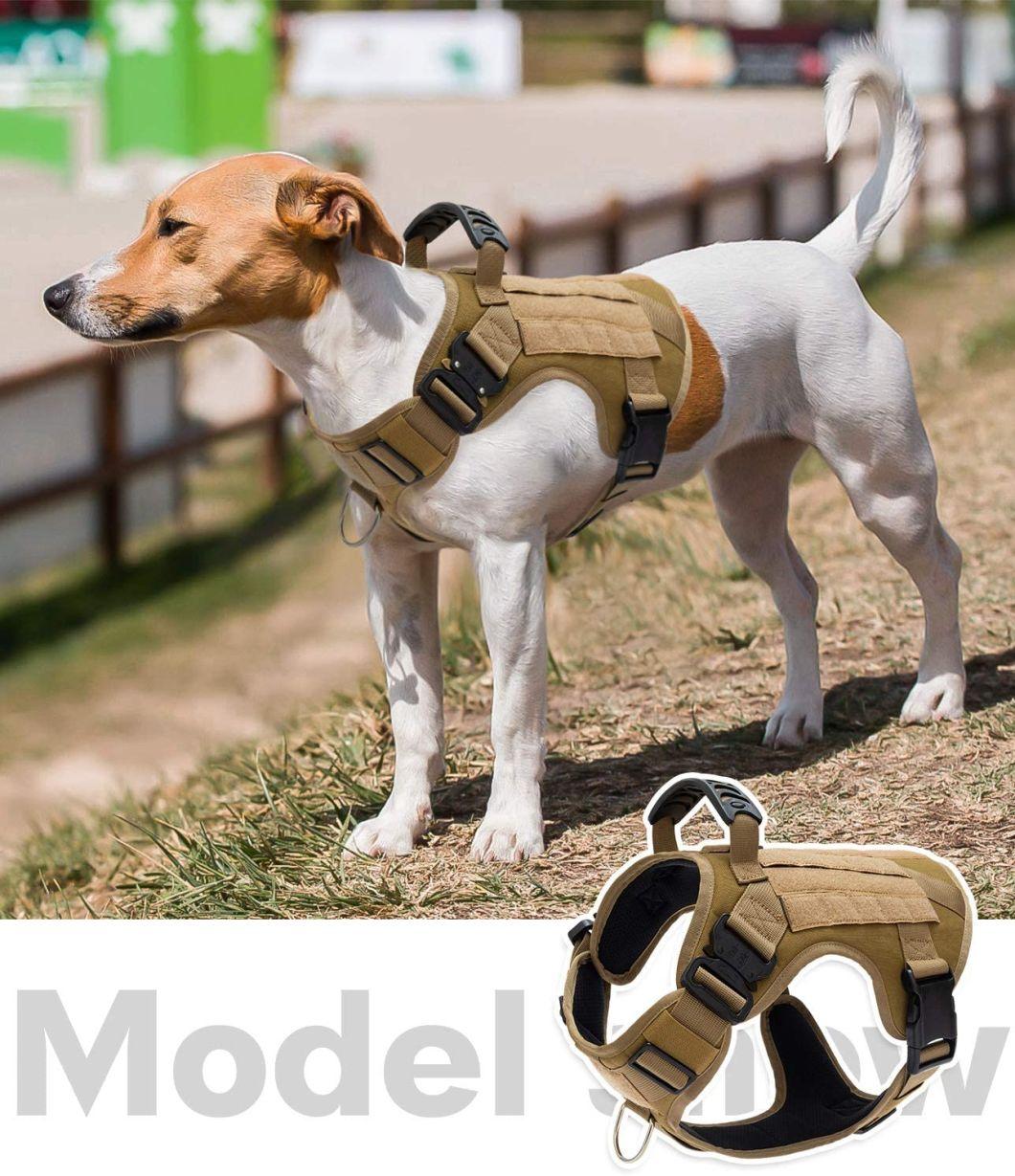 1000d Nylon Sturdy Tactical Dog Harness with Handle