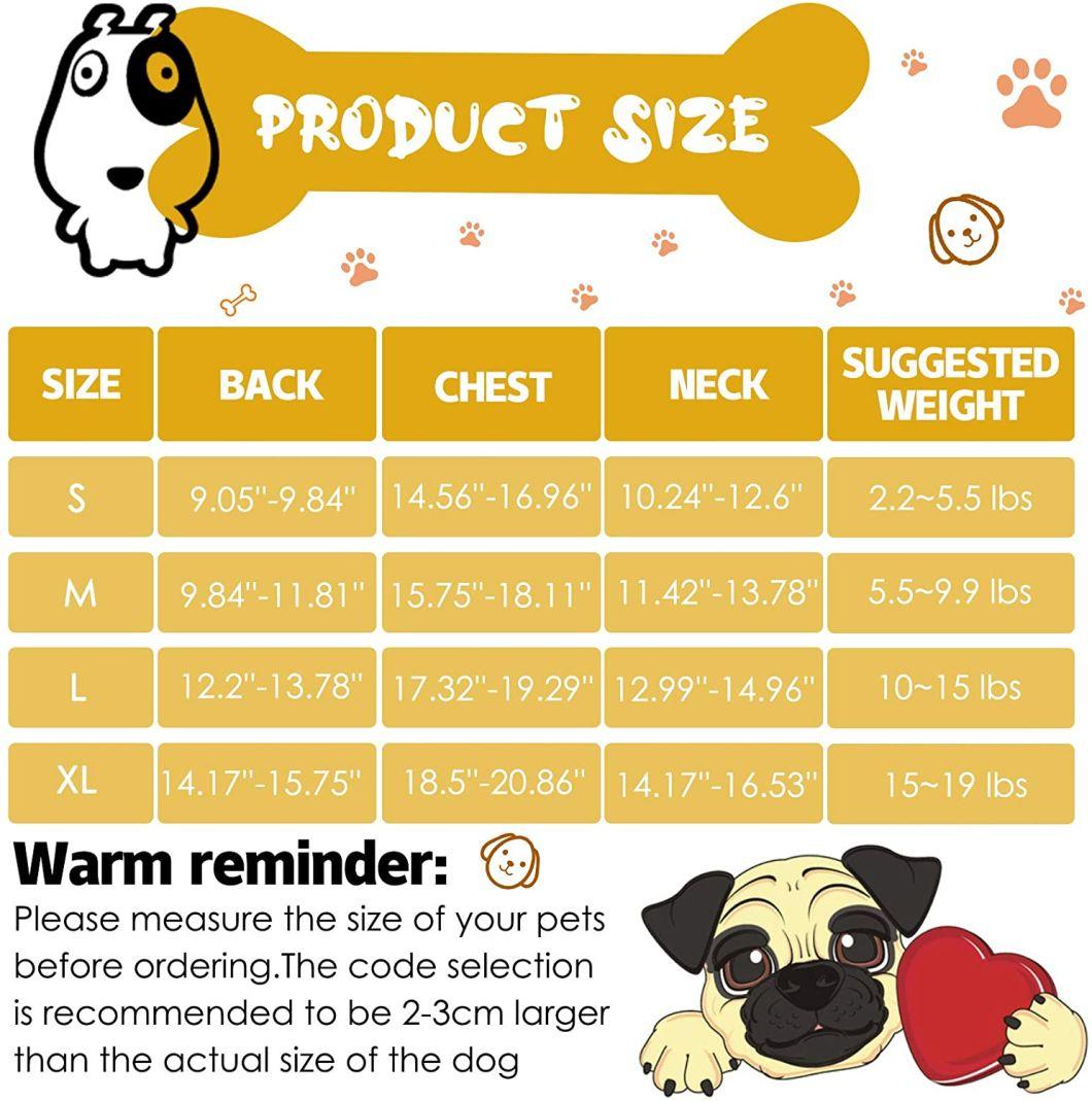 Soft Breathable Printed Pet Clothing for Small Puppy