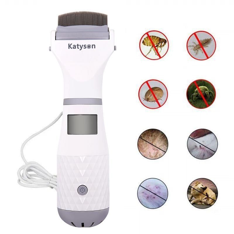 Pet Fleas Electronic Lice Comb for Dog Dog Electric Terminator Brush Anti Removal Kill Lice Cleaner