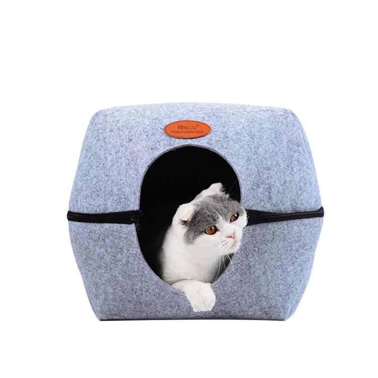 Colorful Series Pet Bed Mat Folding Mongolia Bag with Ball Sofa Cushion Cat Nest Winter Kennel Wholesale Bed