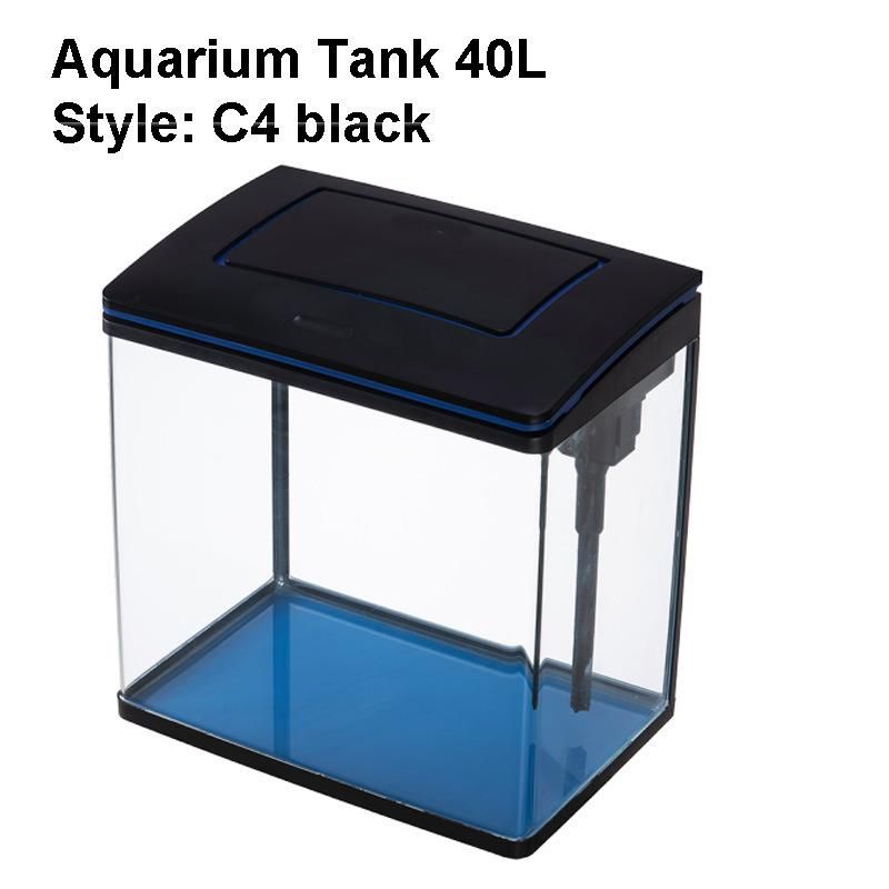 4 Different Colors Available Small Aquarium Fish Tank Kit 40L