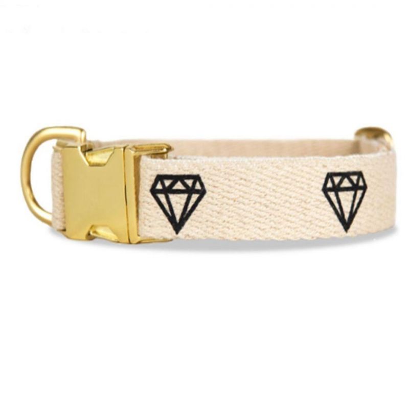 100% Natural Hemp Dog Collar with Metal Buckle for Pet Dogs