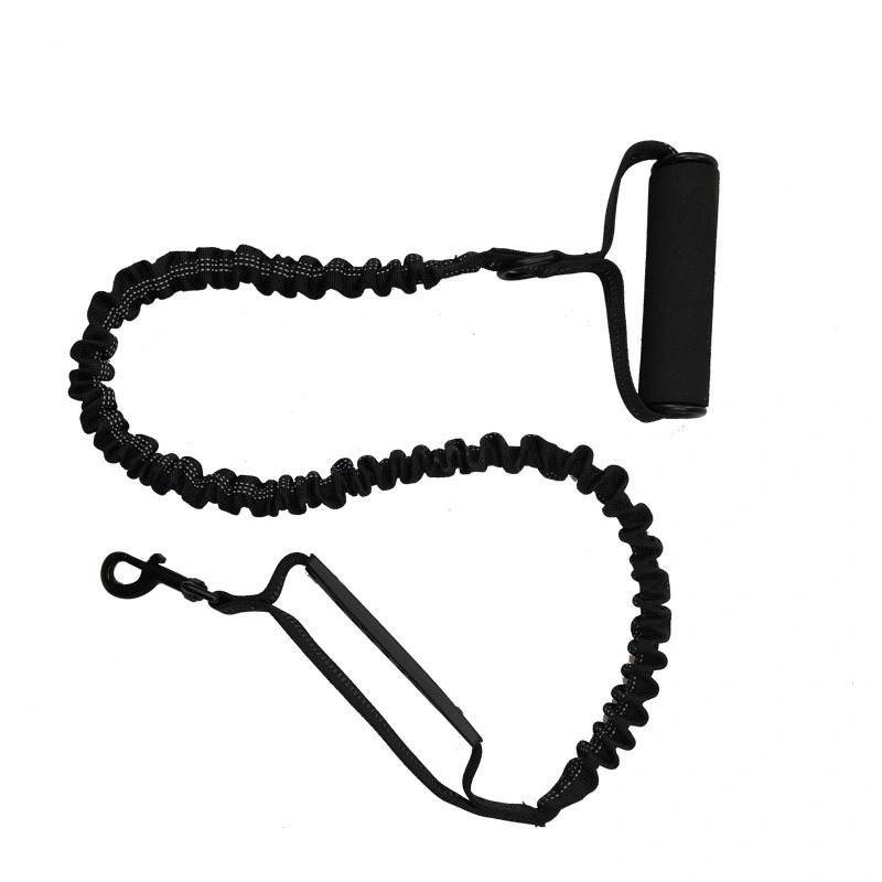Double Handle Bungee Dog Leash with Night Reflective Thread