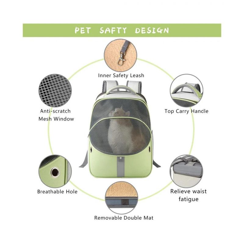 Pet Expandable Backpack Carrier Mesh Backpack Carrier for Small Dogs and Cats